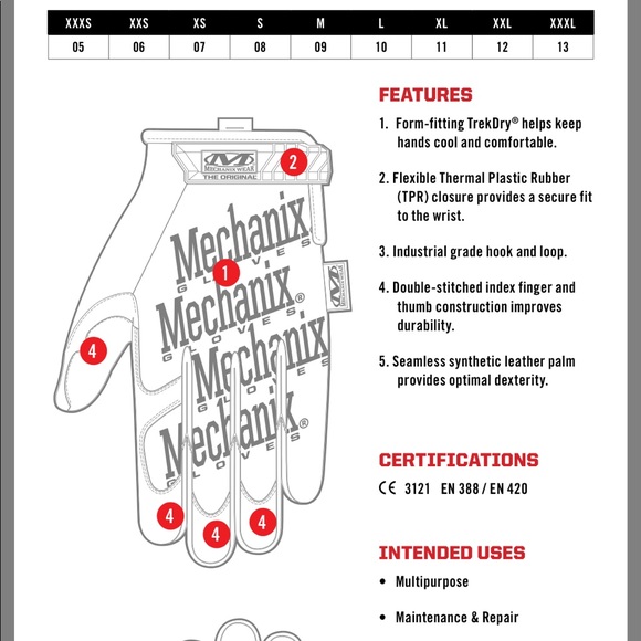 Supreme mechanix wear gloves - Picture 7 of 8